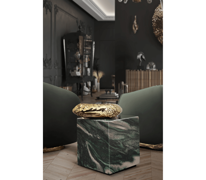 STONEHENGE LAPONIA GREEN SIDE TABLE - Image 8