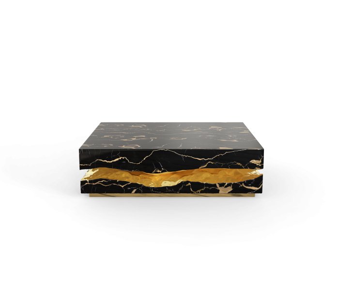 QUARRY PORTORO MARBLE CENTER TABLE - Image 1