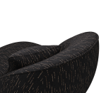 ANGRA BLACK ARMCHAIR - Image 2