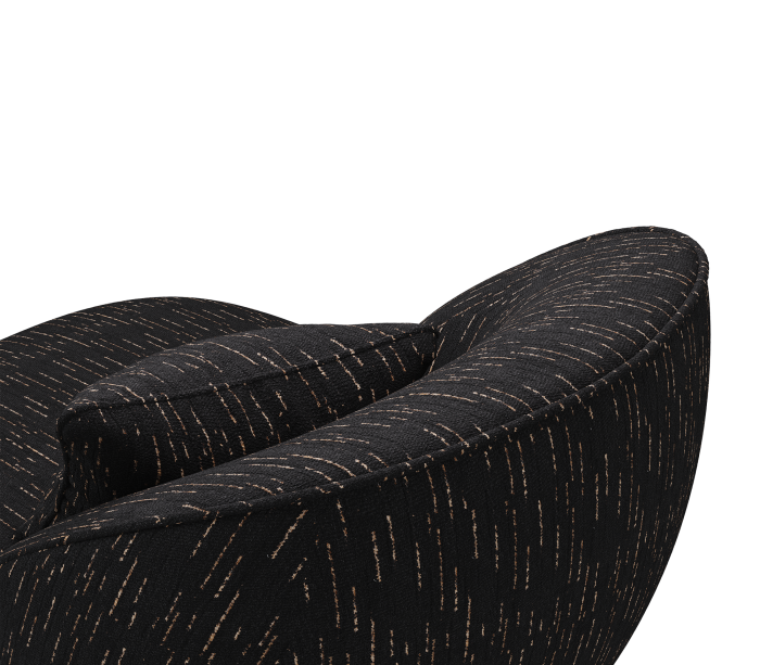 ANGRA BLACK ARMCHAIR - Image 2