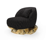 ANGRA BLACK ARMCHAIR - Image 6