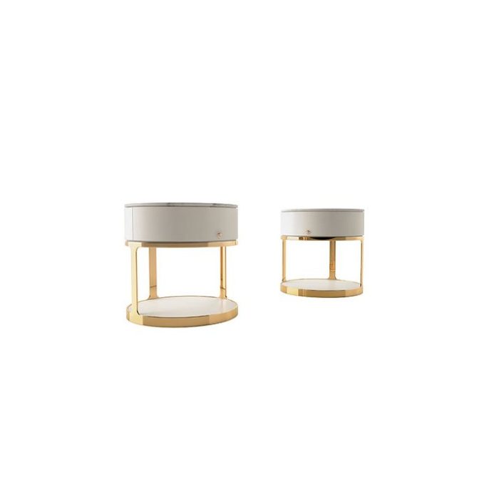 MEDALLION BEDSIDE TABLE - Image 1