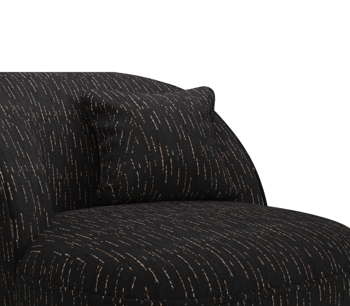 ANGRA BLACK ARMCHAIR - Image 5