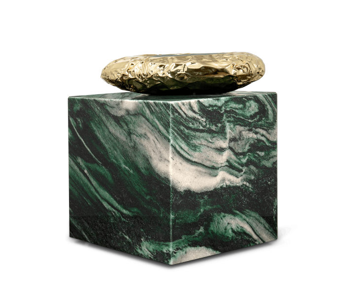 STONEHENGE LAPONIA GREEN SIDE TABLE - Image 1